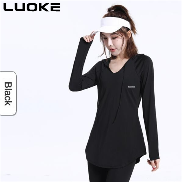 luokr-เสื้อสเวตเตอร์มีฮู้ดสำหรับผู้หญิง-เสื้อแจ็กเก็ตกีฬาแบบลำลองแห้งเร็วทรงหลวมสำหรับฤดูใบไม้ร่วงและฤดูหนาว