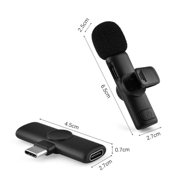 andoer-1-trigger-1ไมโครโฟนขนาดเล็ก1เครื่องส่งสัญญาณ-1คลิปตัวรับไมโครโฟนเสียบปลั๊กและเล่นสำหรับ-type-c-แท็บเล็ตสมาร์ตโฟน-vlog