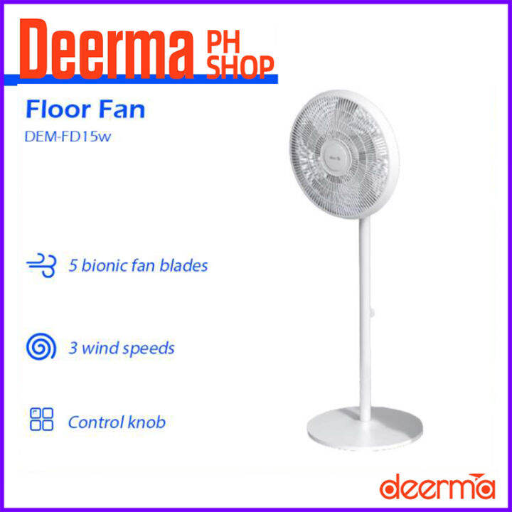 Deerma Floor Fan FD15W Strong Air Volume Table Fan for Home Natual Wind
