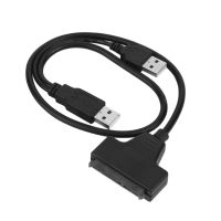 USB 2.0 Male To SATA 7 15P 22 Pin Cable Adapter For 2.5 INCH SSD/Hard Disk Drive Transfer Rates up to 480Mbps