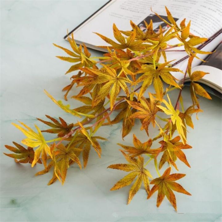 one-silk-autumn-color-series-maple-leaf-stems-simulation-autumn-maple-tree-branches-greenery-plant-for-floral-decoration
