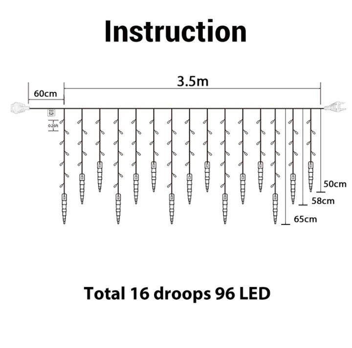 christmas-icicle-lights-8-modes-window-curtain-fairy-lights-waterproof-twinkling-hanging-christmas-light-party-decoration