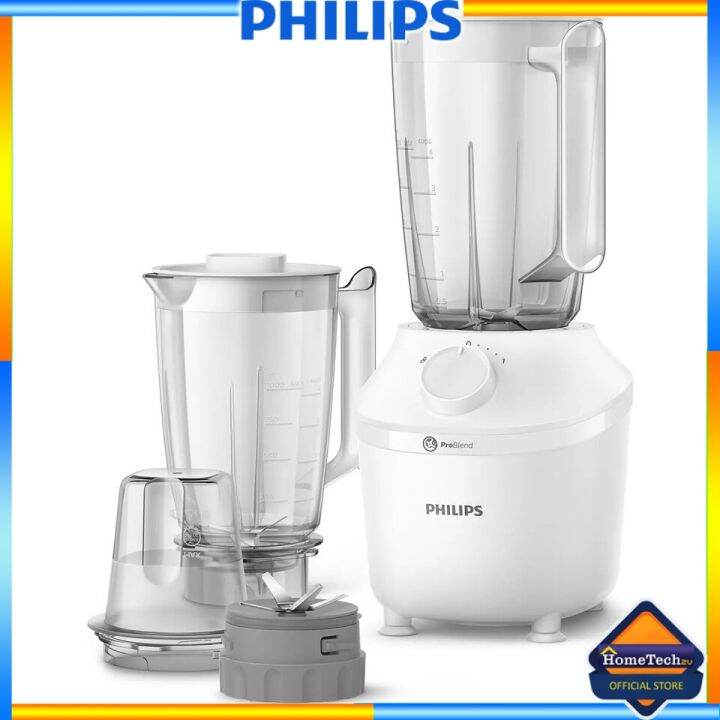 PHILIPS PROBLEND SYSTEM BLENDER 450W WITH MILL +JAR HR2041 | Lazada