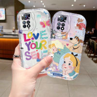 เคส LIFEBELLE สำหรับ Xiaomi Redmi Note 11 11S เคสแฟชั่นน่ารักซิลิโคนเนื้อนิ่มโปร่งใสเคสโทรศัพท์มีลายกันกระแทกคู่รักน่ารักเรียบง่ายฝาหลังป้องกัน