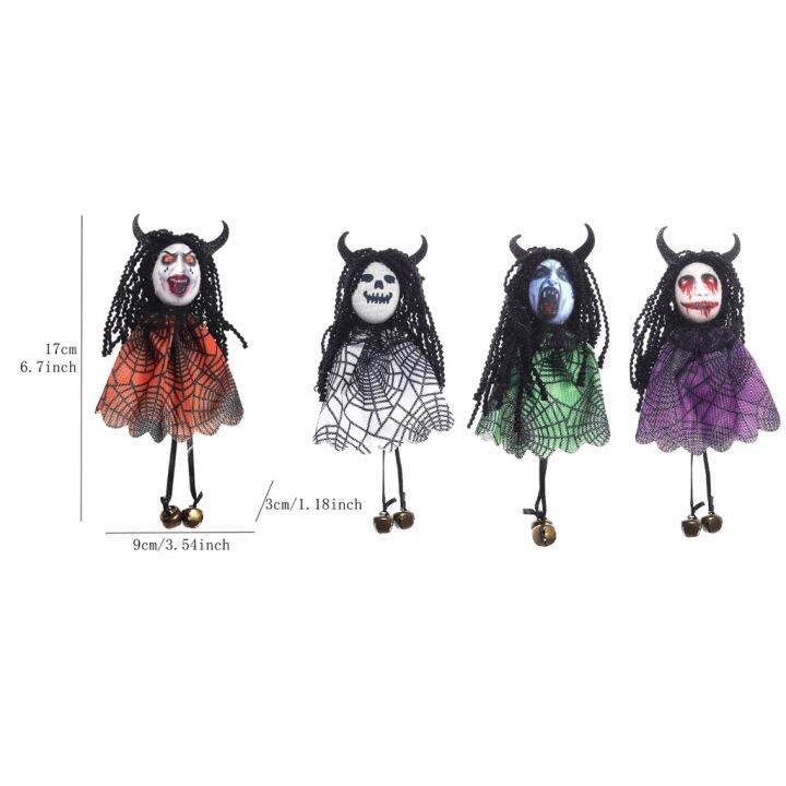 ตุ๊กตาประดับอุปกรณ์ตกแต่งฮาโลวีนการตกแต่ง-diy-แม่มดตุ๊กตาแกะสลักผี