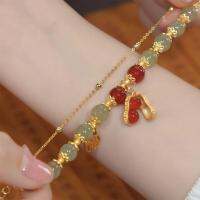 Good Peanut Luck Brand Temperament Bracelet Womens High-grade Folding Personality Bracelet Fashion Luxury Double-layer New Light M8W6