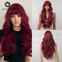 HAIRCUBE 28นิ้ว Liu Hai ฉีหลายสีวิกผมยาวลอนที่คาดผมสำหรับวิกผมสำหรับผู้หญิง