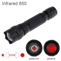 10W LED Infrared Hunting Flashlight 501F 502F Mini IR 850 / 940Nm Night Vision Zoom Handheld Waterproof Outdoor Tactical Torch