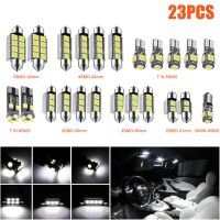 23Pcs T10 5050 Car LED Light Bulb Interior Dome Trunk License Plate Lamps Kit White for Bmw E53 E60 E90 LED Lamp