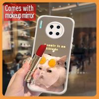 texture Mirror surface Phone Case For Huawei Mate 30 Pro/Mate30E Pro Heat dissipation luxurious Raised lens dustproof