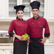 Baoblaze Unisex Chef s-Uniform Long Sleeve Double