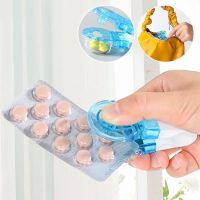 ◙ Portable Pill Taker Anti Pollution Artifact Medication Dispenser Pill Taker Cup Organizer for Vitamins Fish Oil Pill Popper