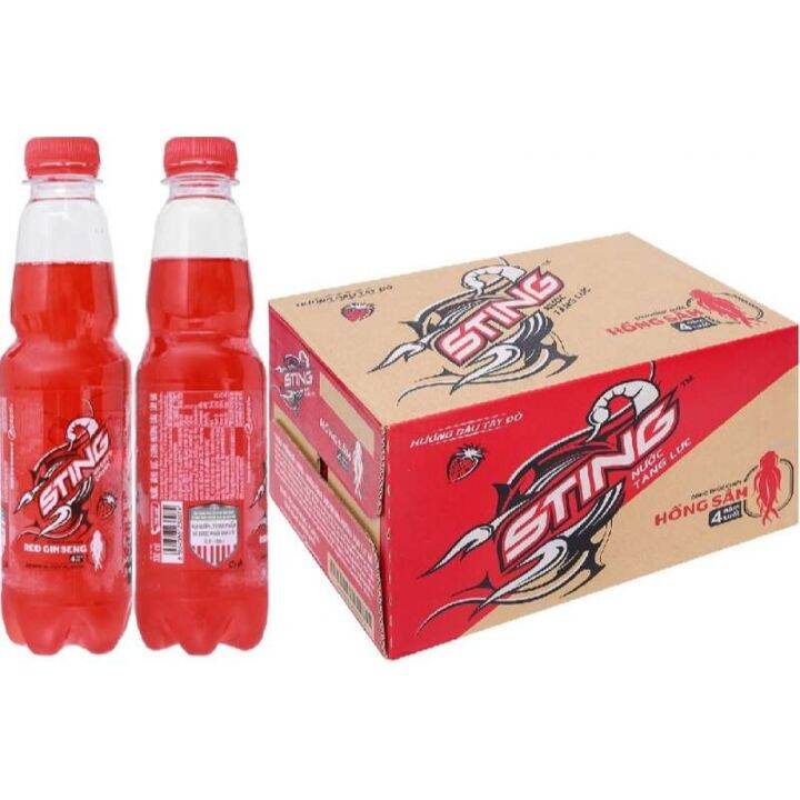 【Vietnam】Sting Energy Drink 330ml bottle Nuoc tang luc Sting STING