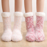 Women Socks Autumn Winter Bedroom Home Sleep Christmas Snow Slippers Woman Warm Terry Thick Car Woolen Socks Chaussettes