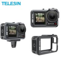 ✿ TELESIN Aluminium Alloy Frame Protective Case For DJI Action OSMO 3 4 Shoot Vertically Protective Shell For DJI Action 3 4