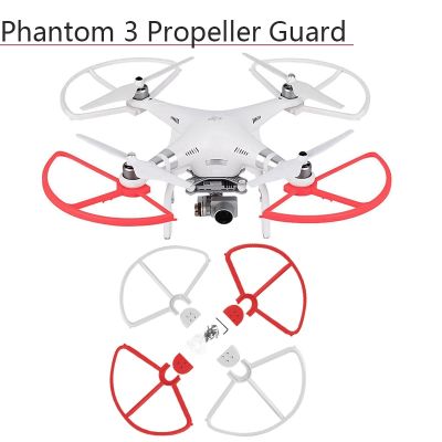 อุปกรณ์ป้องกันใบพัดแบบปลดเร็ว4ชิ้นสำหรับ DJI Phantom 3 Stardard/profession/ Profession/ ขั้นสูงส่วนป้องกันอุปกรณ์ตกแต่งกันชนใบพัดโดรน