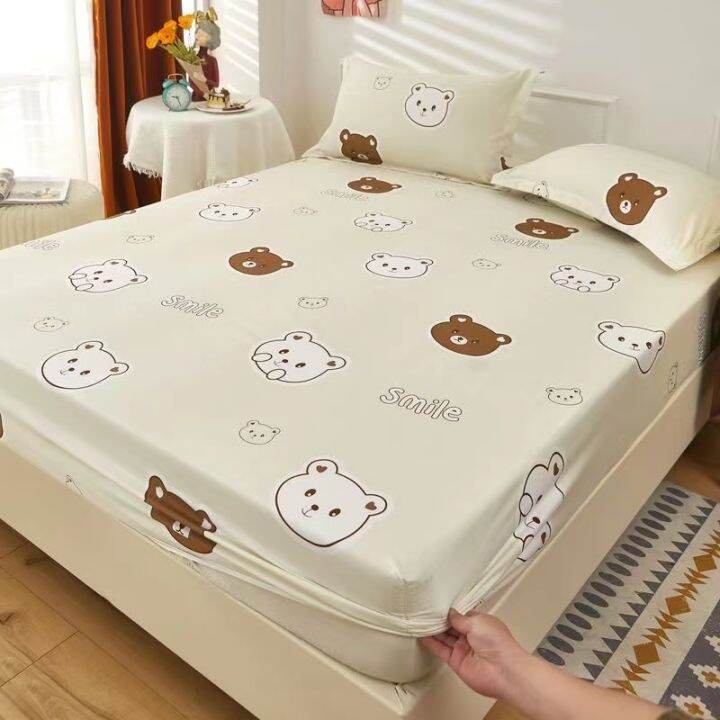 [Anti slip Fitted Sheet] Dust proof Simmons Protective Cover Bed Cover