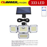 CL 333 Lampu Tenaga Surya Led กลางแจ้งเซ็นเซอร์ตรวจจับการเคลื่อนไหวมนุษย์เหนี่ยวนำปรับหัว Ip65โคมไฟผนังพลังงานแสงอาทิตย์กันน้ำ