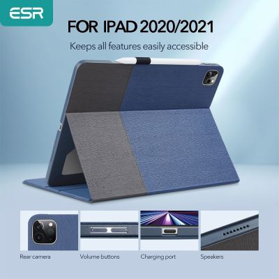 【DT】 hot  ESR Case for iPad Pro 12.9 11 2021 for iPad 9 8 7 10.2 Urban Premium Folio Case for iPad mini 6 Stand Cover with Pencil Holder