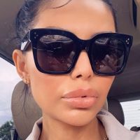 ☈ Oversized Square Sunglasses Woman Retro Black Driving Shades Eyewear Female Vintage Brand Designer Mirror Sun Glasses Oculos