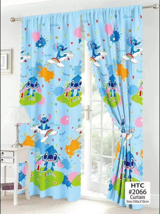 Cartoon Bear Cute Luxury Free Shipping Window Curtain for Kids