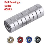 10pcs 608RS Roller Skate Wheel Bearing 608 RS 8x22x7mm Shaft 608ZZ Ball Bearing Pulley Wheel for Skateboard Free Shipping