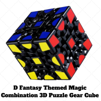 D ETERNAL Fantasy Themed Magic Combination 3D Puzzle Gear Cube, 3x3 Match-Specific Speed 3x3 V1 Gear Cube Twisty Puzzle for 14 Years and Up, Multicolor