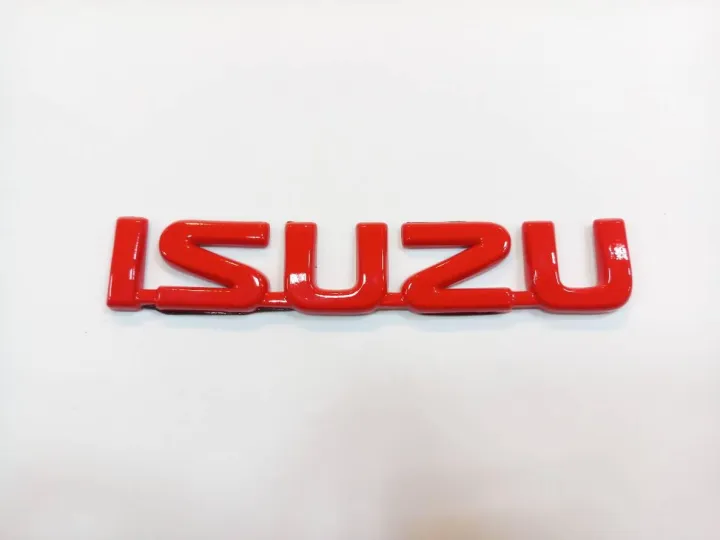 AD.โลโก้ ISUZU สีแดง 14.5×2.5cm