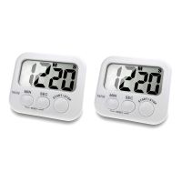 ◊۞™ 2X Digital Kitchen Timer Large Screen Large Font Display Magnetic Back Cooking Timer Loud Alarm