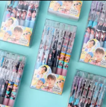 BTS MERCH SHOP, BT21 - 12 Pcs Coloured Drawing Pens