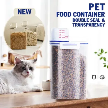 Pet Food Storage Container, Sealed, Moisture Proof, Large Capacity,  Suitable For Cats And Dogs