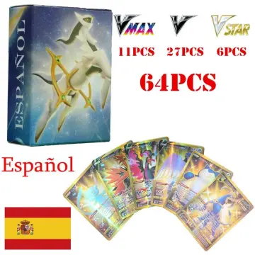 Pokemon Cards in Spanish Letter New Arrival Vstar VMAX Holographic Shiny  Playing Card Game Castellano Español Children Toy