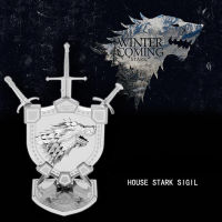 3D METAL HOUSE STARK SIGIL Game of Thrones  โมเดล มหาศึกชิงบัลลังก์ เกม ออฟ โธรนส์