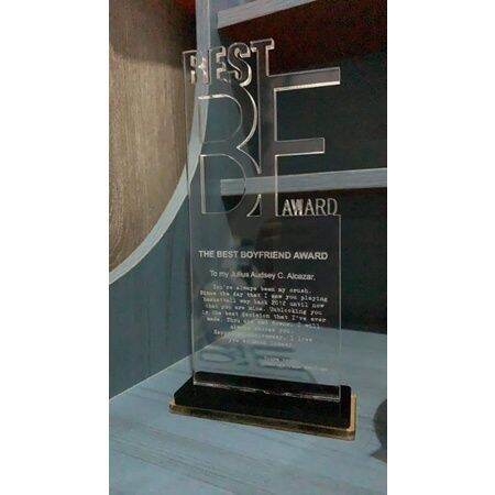 OF:CUSTOM ENGRAVED ACRYLIC PLAQUE/TROPHY AWARDS | Lazada PH