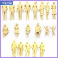 MUMU 100Pcs ตกแต่งบ้าน ของเล่น สีผิว 1:100/1:75/1:50 Scale คนสร้างแบบจำลอง ตัวเลขทิวทัศน์ สถาปัตยกรรม DIY ตัวอักษร