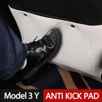 Car Seat Back Anti Kick Pad สำหรับ TESLA รุ่น3 Y Wear-Proof Anti-Dirty Leather All-Inclusive Protection อุปกรณ์ตกแต่งภายใน