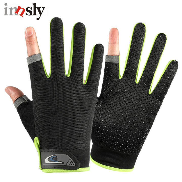 summer-cycling-gloves-men-mesh-breathable-thin-fishing-gloves-anti-slip-half-finger-sports-bicycle-gloves