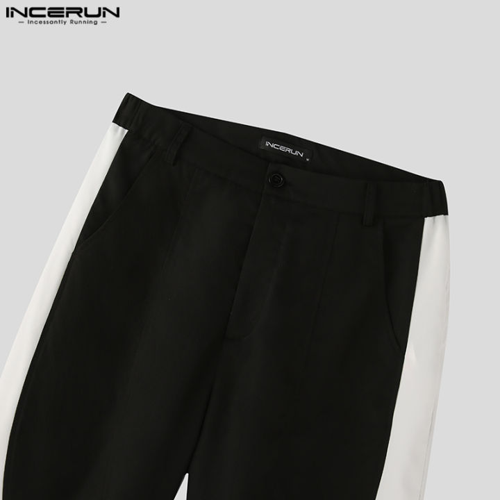 medussa-incerun-กางเกงขายาวทรงพังค์สำหรับผู้ชาย-กางเกงแฟชั่นสไตล์ฮิปฮอปของกางเกงคาร์โก้-สไตล์เกาหลี