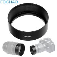 Universal Metal Lens Hood 40.5mm 49mm 52mm 55mm 58mm 62mm 67mm 72mm 77mm Black for Canon Nikon Sony DSLR Camera Lens Protector