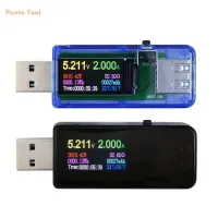 เครื่องวัดกระแสไฟฟ้าของธนาคารวัตต์มิเตอร์เครื่องชาร์จ USB PUNTA เครื่องวัดแรงดันไฟฟ้าที่วัดแรงดันไฟฟ้าที่ทดสอบ USB แอมมิเตอร์ไฟฟ้า