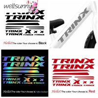 Wellsunny TRINX สติ๊กเกอร์ติดออกแบบไวนิลจักรยานสำหรับจักรยานเสือภูเขาสติกเกอร์เฟรมจักรยานรูปลอกสำหรับจักรยานถนน Trix