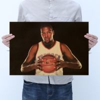 【J053】 The New NBA Star Durant Kraft Paper Retro Poster Home Cafe Bar Decoration Painting