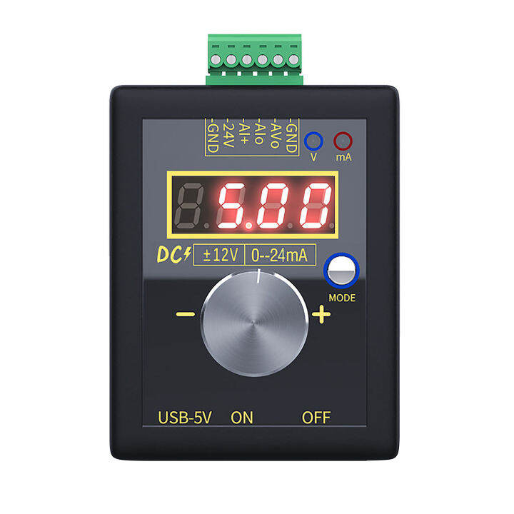 fansline-เครื่องกำเนิดสัญญาณแรงดันไฟฟ้าปัจจุบัน0-10v-0-22ma-ปรับแรงดันไฟฟ้าปัจจุบันได้จำลองอะนาล็อก3วิธีการจัดเก็บข้อมูลสำหรับการปรับค่าแผง-plc-led-ทดสอบ