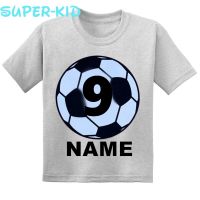 Soccer Ball Birthday Shirts for Boys or Girls 7th 8th 9th Personalized Soccer Jersey T-Shirt Kids Soccer Jersey Shirt,dGKT502