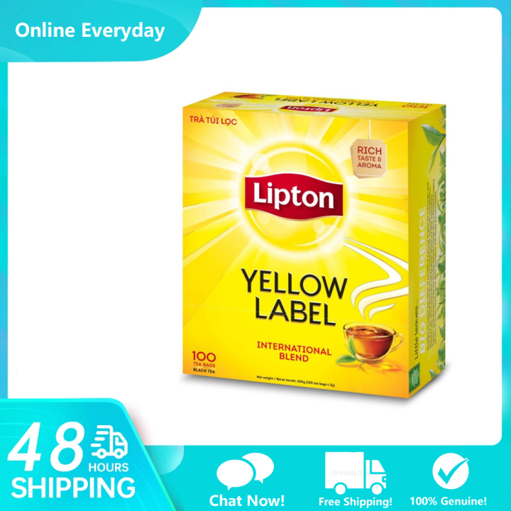 Lipton Yellow Label Black Tea 100 Tea Bags X 2g | Lazada