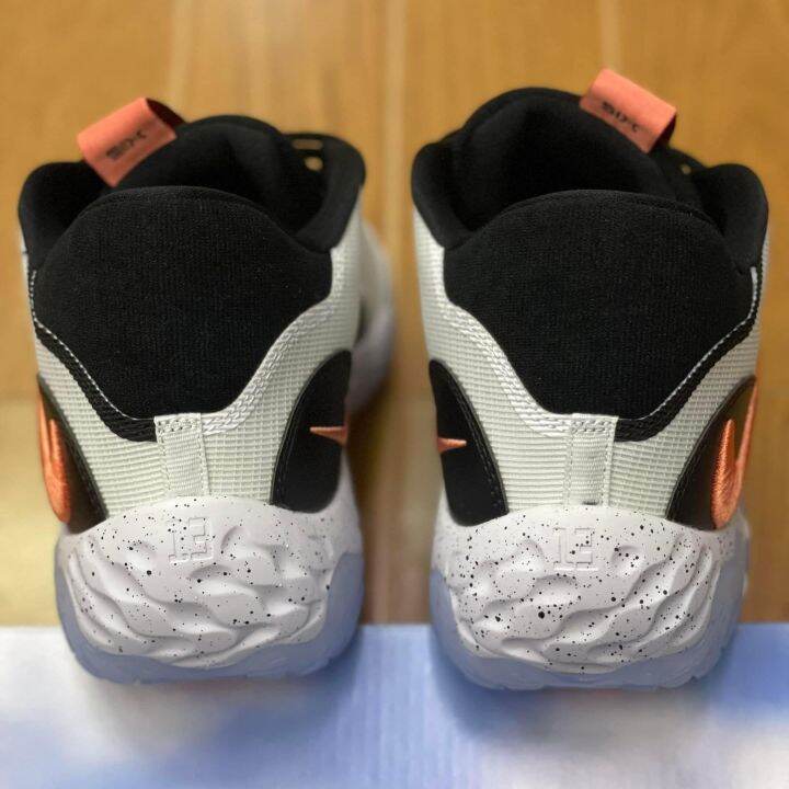 paul george white and black shoes