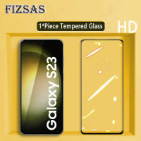 ฟิล์มหน้าจอโทรศัพท์ FIVERA สำหรับ Samsung Galaxy S23 5G (0.8Mm) [1ชิ้น] ฟิล์มกระจกนิรภัยป้องกันหน้าจอที่ชัดเจนความแข็งของ9D คลุมทั้งหมดป้องกันรอยขีดข่วน