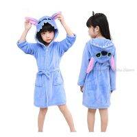 (Sea of Stars) Kigurumi เสื้อคลุมสัตว์การ์ตูนเด็กเด็กชุดนอนสำหรับสาวๆเสื้อคลุมอาบน้ำฤดูหนาวที่อบอุ่นสปาพรรคเสื้อคลุมใหม่เกิดเสื้อคลุมเด็ก Nightgown