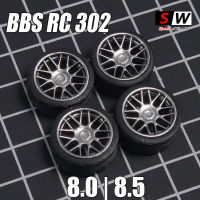 164 SW BBS RC 302 8mm8.5mm Roda Gandar สำหรับ9.7mm10.3mm 1:64รุ่น Kereta Diubahsuai