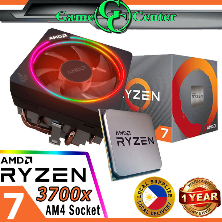 AMD RYZEN 3700X core 16 thread BOX type/Tray Type with wraith prism fan  PROCESSOR 4.4 GHz Socket Discrete Graphics card is required. Lazada  PH
